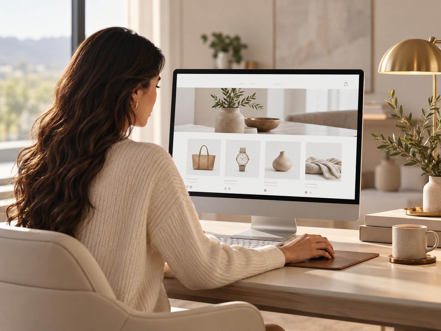 Shopper moving from a handheld device to a larger commerce screen